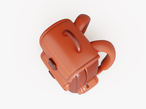 Cartoon Backpack 3D 模型