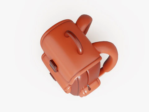 Cartoon Backpack 3D Model