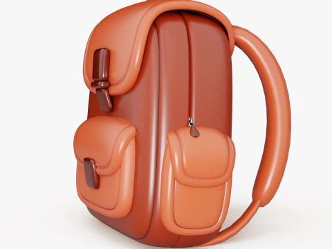 Cartoon Backpack 3D Model