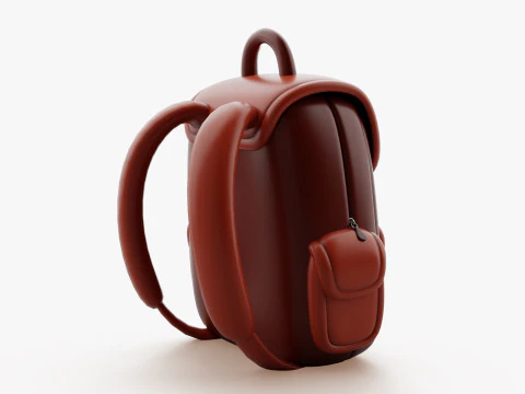 Cartoon Backpack 3D Model