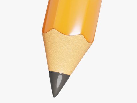 Cartoon Pencil Model 3D