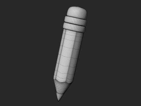 Cartoon Pencil Model 3D