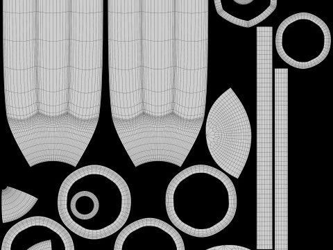 Matita del fumetto Modello 3D