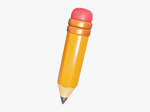 Cartoon Pencil 3D 모델