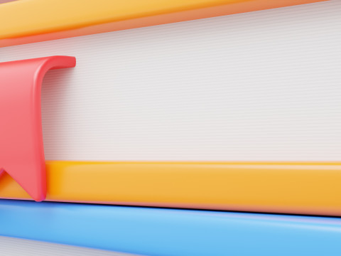 Colorful Book Stack 3D Modell