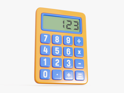 Digital Calculator Model 3D