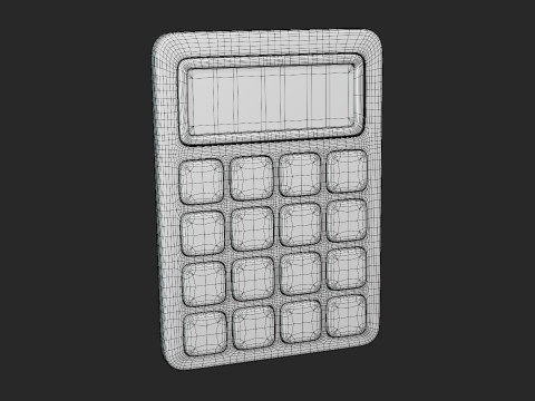 Digital Calculator Model 3D