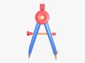 Drawing Compass 3D मॉडल