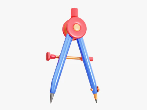 Drawing Compass 3D Model
