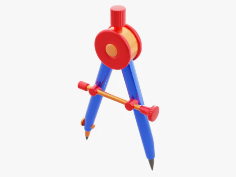 Drawing Compass 3D Model
