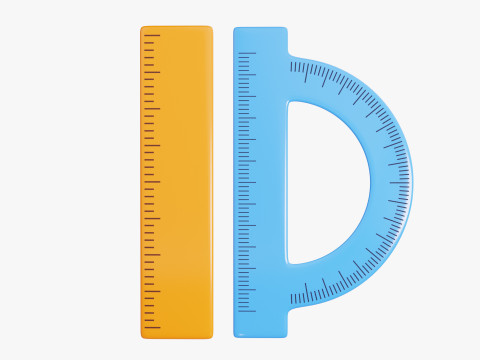 Measuring Rulers Set Modelo 3D