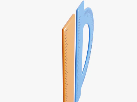 測定定規セット 3Dモデル