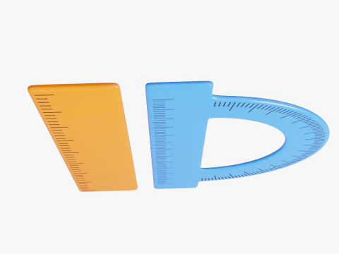 測定定規セット 3Dモデル