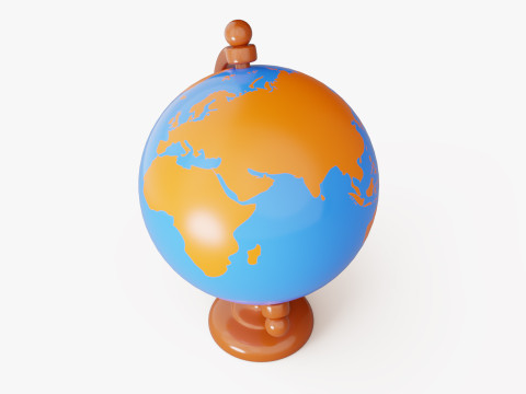 World Globe 3Dモデル