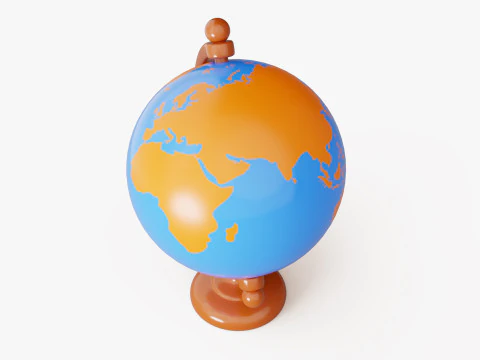 World Globe 3D Model