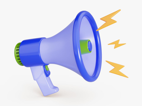 Discount Megaphone Modelo 3D