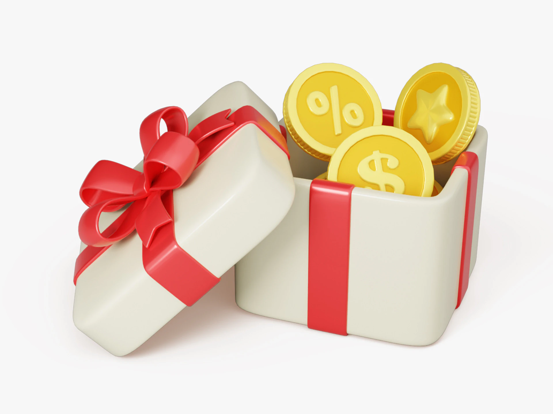Gift Reward Box 3D Model .c4d .max .obj .3ds .fbx .stl .blend 