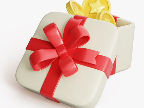 Gift Reward Box 3D Модель