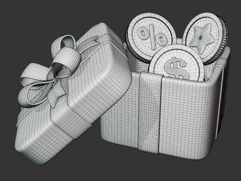 Gift Reward Box 3D Model