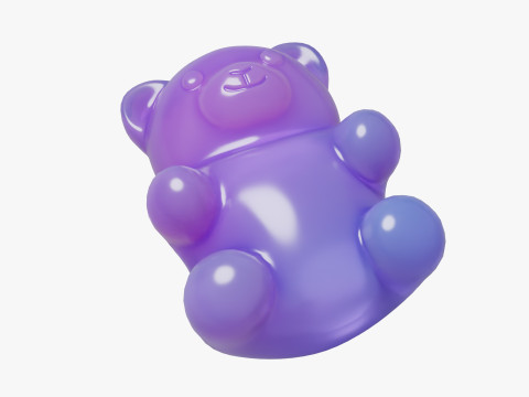 Gummy Bear Set 3D Модель