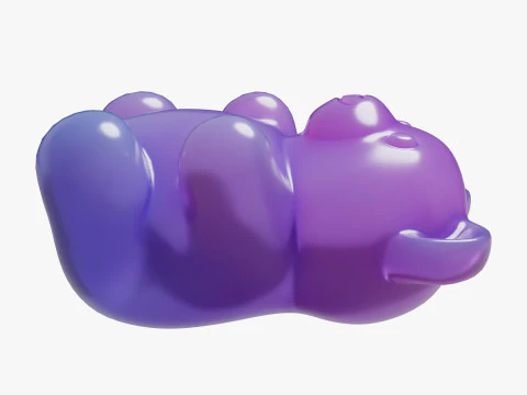 Gummy Bear Set 3D Model
