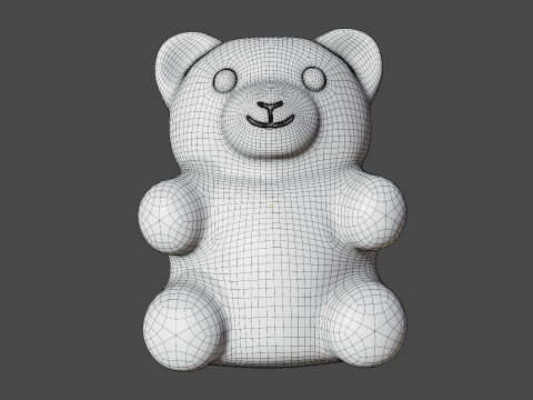Gummy Bear Set 3D Модель