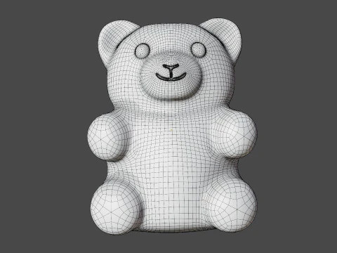 Gummy Bear Set 3D Model