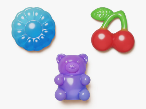 Jelly Candy Set 3D मॉडल