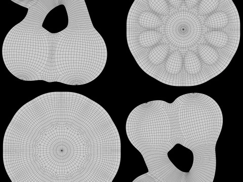 Ensemble de bonbons &agrave; la gel&eacute;e Modèle 3D