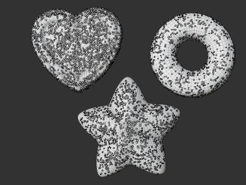 Sugar Candy Set 3D Model