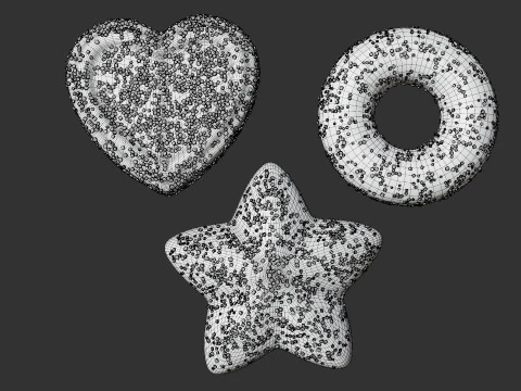 Sugar Candy Set 3D Model