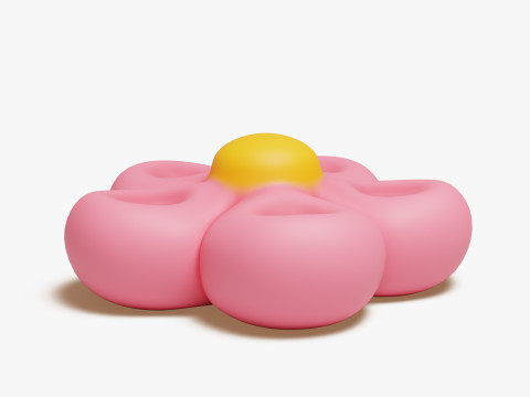 Marshmallow Candy Set 3D Model