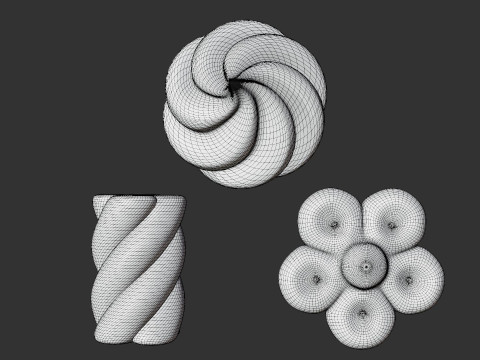 Marshmallow Candy Set 3D Model