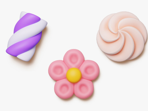 Candy Collection Pack Model 3D