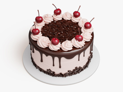 Black Forest Cake Modelo 3D