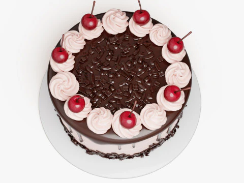 Black Forest Cake 3D Model