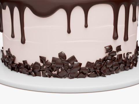 Gâteau Forêt-Noire Modèle 3D