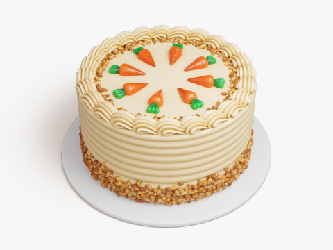 Carrot Cake 3D Model
