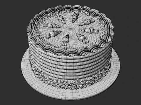 Ciasto Marchewkowe Model 3D