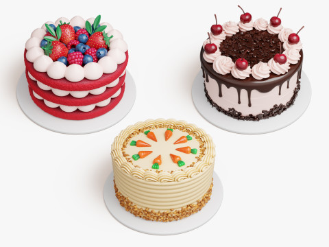 Classic Cakes Collection Modelo 3D