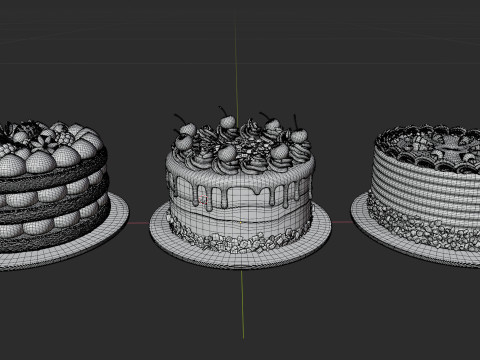Classic Cakes Collection Modello 3D