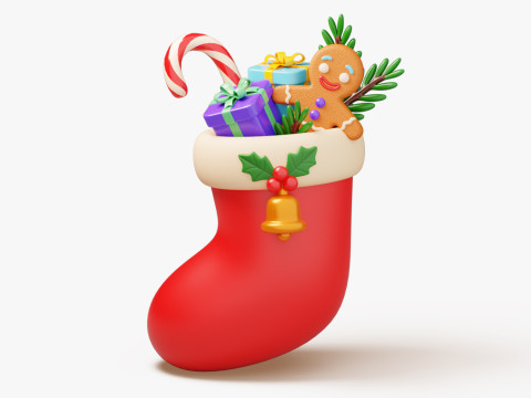 Christmas Stocking 3D Модель