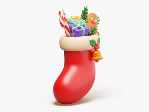Christmas Stocking 3D Modell