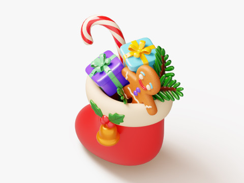 Christmas Stocking 3D Modell