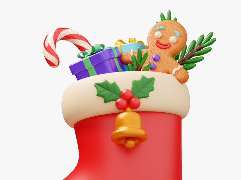Christmas Stocking 3D Modell