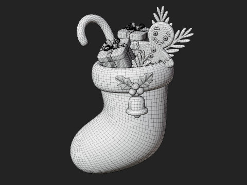 Christmas Stocking 3D Modell