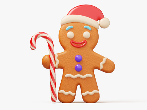 Gingerbread Man Modèle 3D