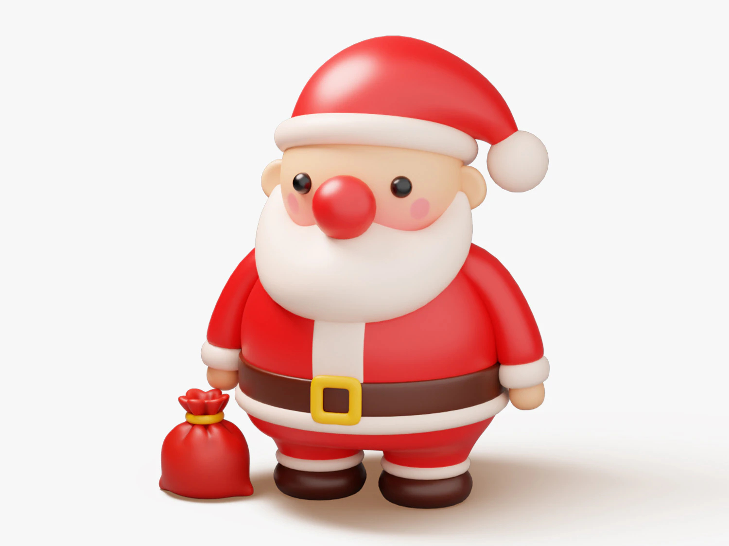 Babbo Natale Modello 3D .c4d .max .obj .3ds .fbx .stl .blend 