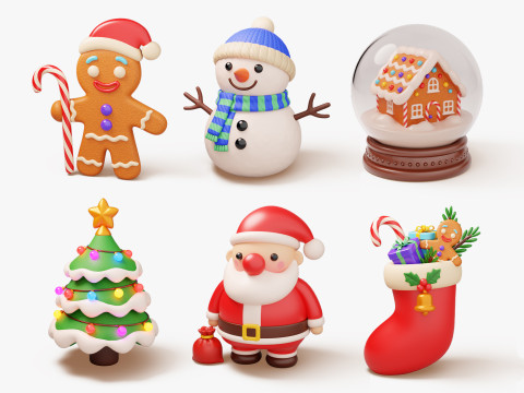 Christmas Pack 3D Модель