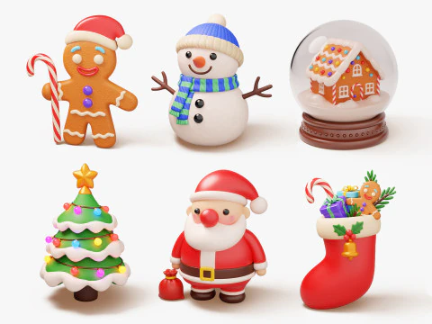 Christmas Pack 3D Model